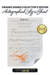 Orange Signed Collector's Edition: Includes Scott Ian's Autograph on Madhouse Sheet Music in Orange Ink. 1 of 20.
