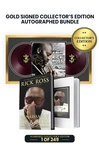 Limited Gold Signed Collector's Edition Bundle: Includes Rick Ross's Autograph on Both Custom Bookplate Inside Book & On "Port of Miami" Vinyl (in a Gold Frame) in Gold Ink. 1 of 249.
