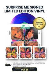 Limited Surprise Me Edition: Includes Bret Michaels' Autograph on Vinyl Jacket in Either Silver, Yellow, Pink, or Purple. 25 Units of Each Color. *JSA Authentication Included