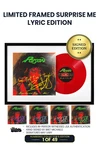 Limited Framed Surprise Me Lyric Edition: Includes Bret Michaels' Autograph and Surprise Lyrics on Vinyl Jacket in Either Yellow, Purple, Blue, White, or Green Ink. Numbered 1 through 49. This Item Comes Framed. *JSA Authentication Included