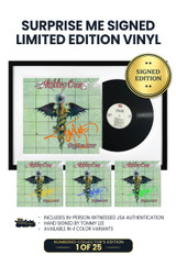 Limited Surprise Me Framed Edition: Includes Tommy Lee's Autograph in Either Orange, Yellow, Blue, or Green Ink on Vinyl Jacket. 25 Units of Each Color. This Product Comes Framed. *JSA Authentication Included.