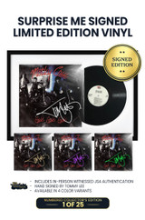 Limited Surprise Me Framed Edition: Includes Tommy Lee's Autograph in Either Silver, Gold, Purple, or Green Ink on Vinyl Jacket. 25 Units of Each Color. This Product Comes Framed. *JSA Authentication Included.