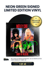 Limited Neon Green Edition: Includes Tommy Lee's Autograph on Vinyl Jacket in Green Ink. 1 of 49. *JSA Authentication Included.