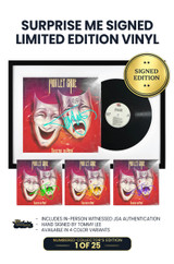 Limited Surprise Me Framed Edition: Includes Tommy Lee's Autograph in Either Teal, Green, Yellow, or Purple Ink on Vinyl Jacket. 25 Units of Each Color. This Product Comes Framed. *JSA Authentication Included.