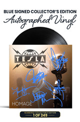 Limited Blue Edition: Jeff Keith, Frank Hannon, Brian Wheat, Dave Rude, and Steve Brown's Personal Autographs on Vinyl Jacket in Blue Ink. 1 of 249.