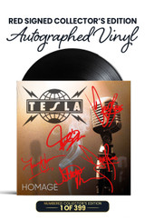 Limited Red Edition: Jeff Keith, Frank Hannon, Brian Wheat, Dave Rude, and Steve Brown's Personal Autographs on Vinyl Jacket in Red Ink. 1 of 399.
