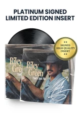 Limited Platinum Signed Edition: Includes Riley Green's Autograph on Insert in Silver Ink. *Vinyl Jacket is Unsigned.