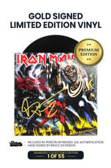 Limited Gold Edition: Includes Bruce Dickinson's Autograph on Vinyl Jacket in Gold Ink. 1 of 55.