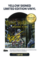 Limited Yellow Signed Edition: Includes Bruce Dickinson's Autograph on Vinyl Jacket in Yellow Ink. 1 of 55.