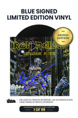 Limited Royal Blue Signed Edition: Includes Bruce Dickinson's Autograph on Vinyl Jacket in Royal Blue Ink. 1 of 99.