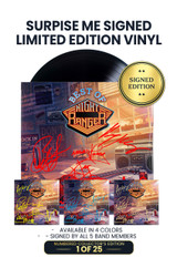 Limited Surprise Me Edition: Includes Jack Blades, Kelly Keagy, Brad Gillis, Keri Kelli, and Eric Levy's Personal Autographs on Vinyl Jacket in Red, Light Blue, Yellow, or Gold Ink. 25 Units of Each Color.