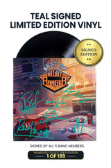Limited Teal Edition: Includes Jack Blades, Kelly Keagy, Brad Gillis, Keri Kelli, and Eric Levy's Personal Autographs on Vinyl Jacket in Teal Ink. 1 of 199.