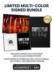Limited Multi-Color Bundle Edition: Includes Pierre Bouvier, Chuck Comeau, Jeff Stinco, and Sébastien Lefebvre's Personal Autographs on Bookplate Inside Book, Signed Poster, and Drumhead in Yellow, Green, Blue, and Red. Numbered 1 through 250.