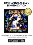 Limited Royal Blue Edition: Includes Joe Elliott, Phil Collen, Rick Allen, Rick Savage, and Vivian Campbell's Personal Autographs on Vinyl Jacket in Blue Ink. Numbered 1 through 199.