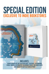 Special Limited Edition: Autograph signed by authors on bookplate inside book. Includes slipcase, clothbound finish, ribbon, alternative colour-way cover. Also includes a Kate Gibb risograph art silk screen print.