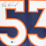 Bill Romanowski Signed Denver Blue Football Jersey (Beckett)