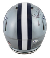 Cowboys Tony Dorsett "4x Stat" Signed Silver Full Size Speed Proline Helmet BAS