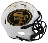 49ers Patrick Willis & Navorro Bowman Signed Lunar F/S Speed Rep Helmet BAS Wit