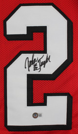 John Taylor Authentic Signed Red Pro Style Jersey Autographed BAS