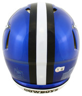 Cowboys Dak Prescott Signed Flash Full Size Speed Proline Helmet BAS Witnessed Version 1