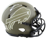 Bills Stefon Diggs Signed Salute To Service Speed Mini Helmet W/ Case BAS Wit
