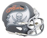 Buccaneers Mike Alstott Signed Slate Speed Mini Helmet W/ Case BAS Witnessed Buccaneers Mike Alstott Signed Slate Speed Mini Helmet W/ Case BAS Witnessed