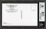 Tigers Ty Cobb Writing Sample 3.5x5.5 HOF Plaque Postcard BAS Slabbed 27