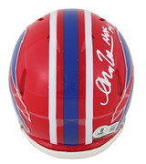 Bills Andre Reed "HOF 14" Signed 1987-01 Throwback Speed Mini Helmet BAS Witness
