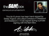 Stefan Kapicic Deadpool Authentic Signed 8x10 BAM BOX Photo Autographed