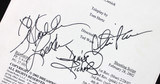 Spin City (4) Sheen, Richards, Locklear & Ruck Signed Used Tv Script BAS #A11007