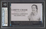 Chevy Chase Vacation Signed Clark W. Griswold Custom Trading Card BAS Slabbed 2