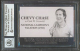 Chevy Chase Vacation Signed Griswold Custom Trading Card Auto 10! BAS Slabbed 1