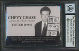 Chevy Chase Fletch Authentic Signed Custom Trading Card Auto 10! BAS Slabbed 2
