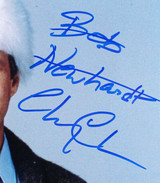 Chevy Chase Christmas Vacation "Bob Newhart" Signed 16x20 Photo BAS Wit #WR44674