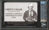 Chevy Chase Christmas Vacation Signed Griswold Custom Trading Card BAS Slabbed 3
