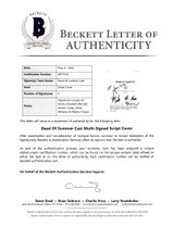 Dead Of Summer (5) Goree, Mitchell, Coney +2 Signed Script Cover BAS #AB77633