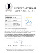 Empire (4) Gray, McNeill, Strong & Daniels Signed Script Cover BAS #AB77608