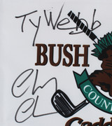 Chevy Chase Caddyshack "Ty Webb" Signed Bushwood Country Club Flag BAS #WZ76672