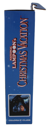 Chevy Chase Christmas Vacation Signed NECA Chainsaw Clark Figure Blue Sig BAS W