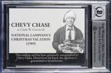 Chase & D'Angelo Christmas Vacation Signed Custom Trading Card Auto 10! BAS Slab