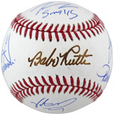 Sandlot (8) Guiry, Leopardi, Renna, +5 Signed Babe Ruth Baseball w Character BAS