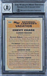 Chevy Chase Vacation Authentic Signed Custom Trading Card Auto 10! BAS Slabbed 3