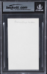 Andrew Lloyd Webber The Phantom of the Opera Signed 3x5 Index Card BAS Slabbed