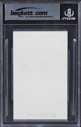 Christopher Reeve Superman Authentic Signed 3x5 Index Card BAS Slabbed 2