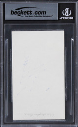 Christopher Reeve Superman Authentic Signed 3x5 Index Card BAS Slabbed 3