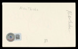 Alan Thicke Growing Pains Authentic Signed 3x5 Index Card BAS #BL96394
