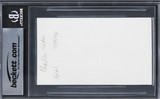 Charlton Heston Ben-Hur Authentic Signed 3x5 Index Card BAS Slabbed 4