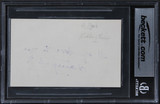 Haing S. Ngor My Life "All My Love To You" Signed 3x5 Index Card BAS Slabbed