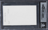 Minnie Driver Good Will Hunting Authentic Signed 3x5 Index Card BAS Slabbed