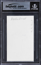 Martin Brest Beverly Hills Cop Authentic Signed 3x5 Index Card BAS Slabbed